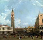欧洲12-19世纪油画三_CANALETTO - The Piazzetta from the Molo